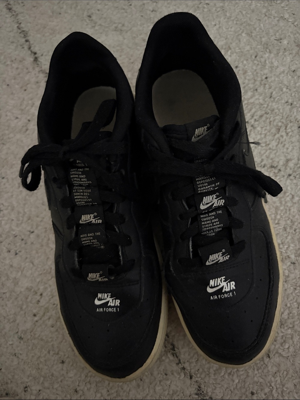 Nike Air Force 1 Men's Sneakers - Black
